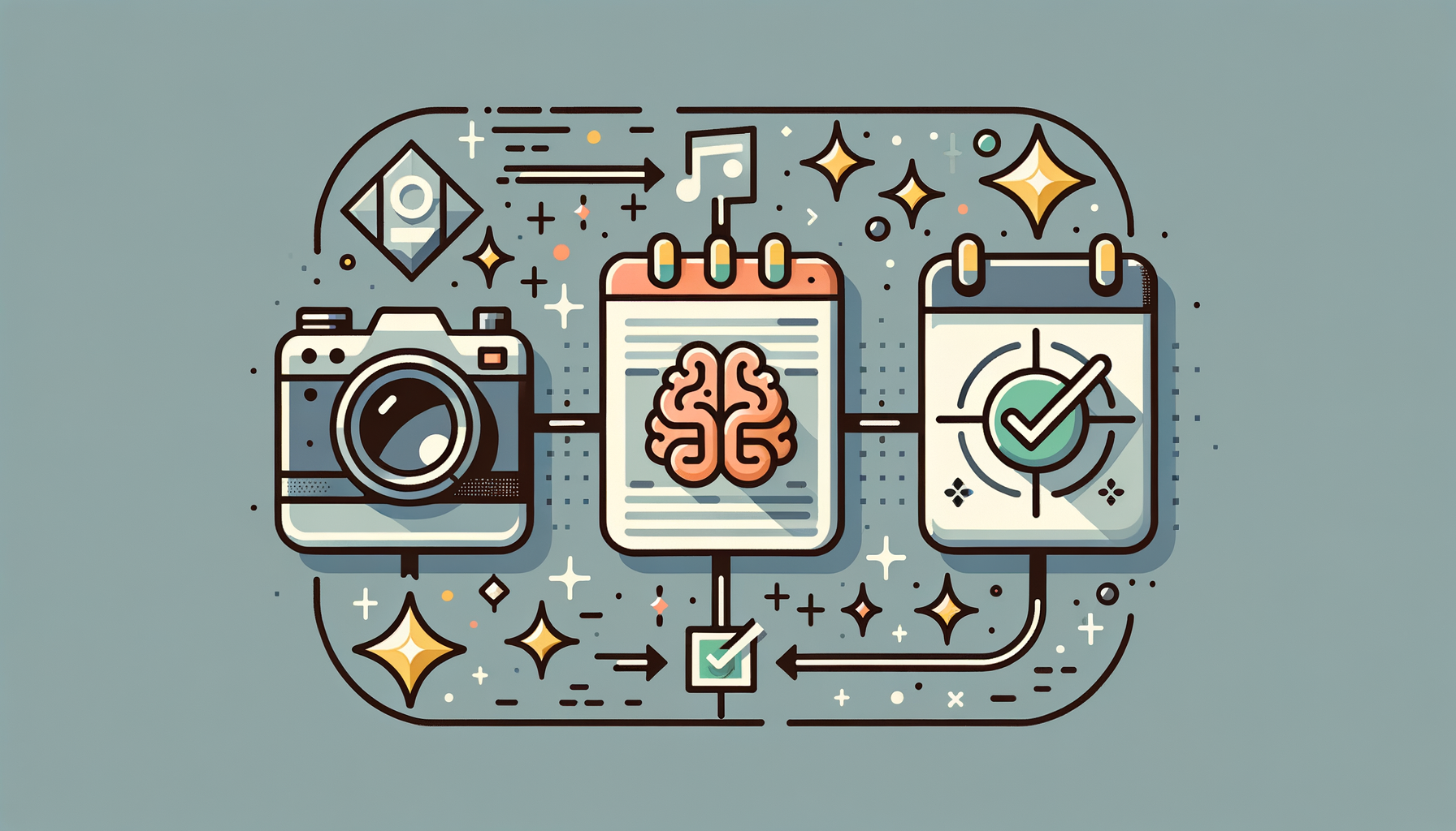 Capture, extract, save process illustration